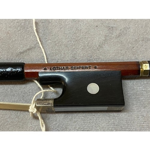 274 - A violin bow stamped Lothar Seifert