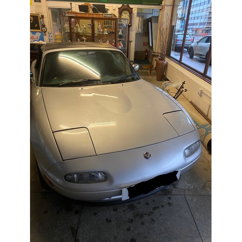 2 - A Mazda MX5 1.6 Eunos Roadster M convertible, K registration, automatic, import, 143000 miles approx... 