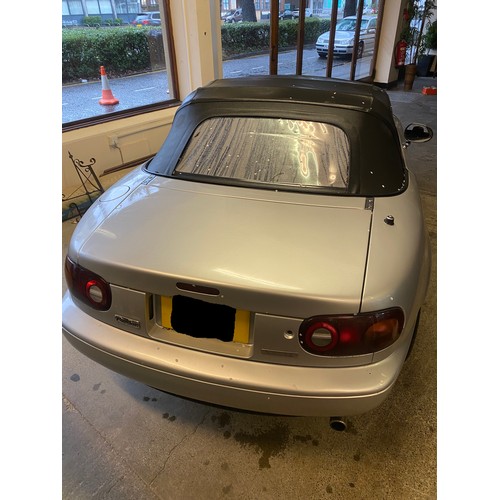 2 - A Mazda MX5 1.6 Eunos Roadster M convertible, K registration, automatic, import, 143000 miles approx... 