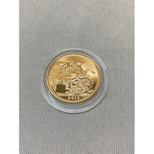 245 - A gold sovereign dated 2013