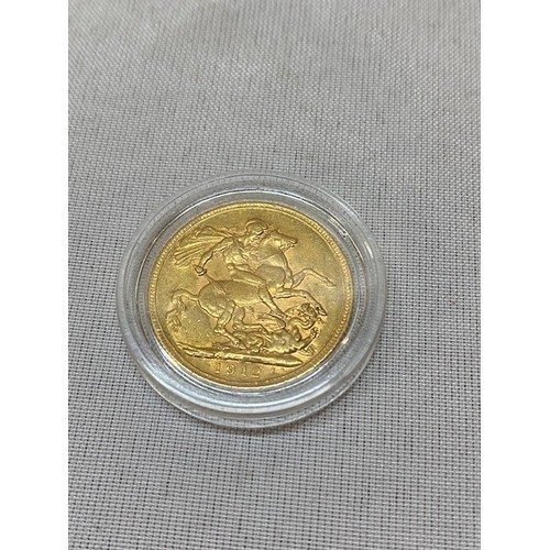 244 - A gold sovereign dated 1912