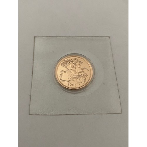 209 - A gold half sovereign for 2021