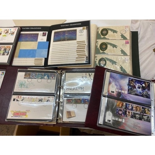 26 - Six Royal Mint albums of First Day covers and two other albums