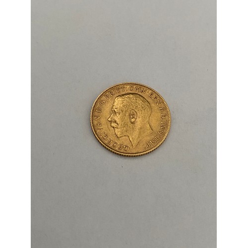 269 - A gold half sovereign dated 1911