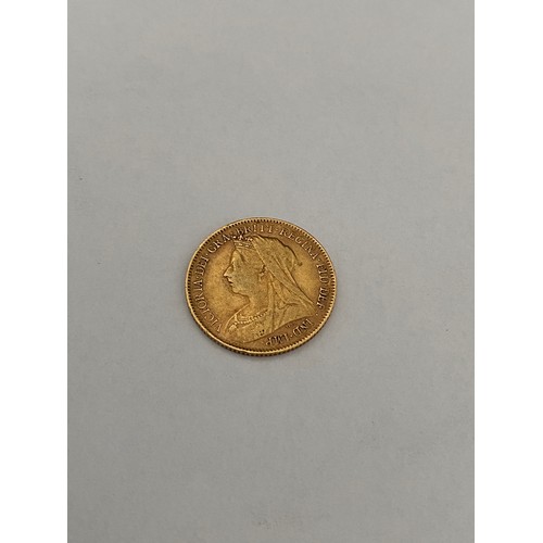 268 - A gold half sovereign dated 1896