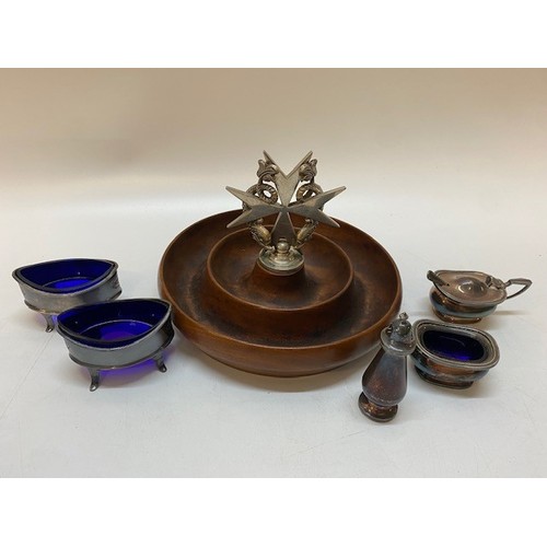 135 - A silver plated car mascot radiator cover by Gutajar Works Malta modelled as two dolphins and the Ma... 