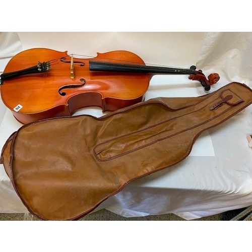 316 - A cello in a canvas carrying bag