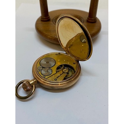 299 - A gentleman's openface pocket watch retailed by A Wernet of Newport, white enamel dial, seconds dial... 