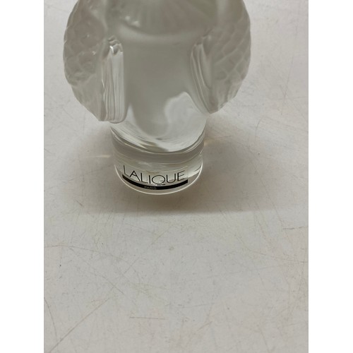 240 - A modern Lalique frosted model of an owl - 3 1/4in. high