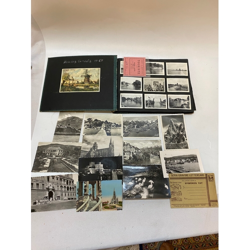 44 - A photograph album including photographs from Holland Canals 1947, Delft, Amsterdam, Aalsmeer plus p... 