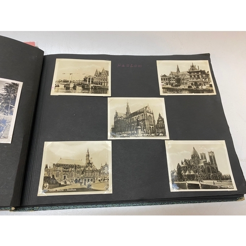 44 - A photograph album including photographs from Holland Canals 1947, Delft, Amsterdam, Aalsmeer plus p... 