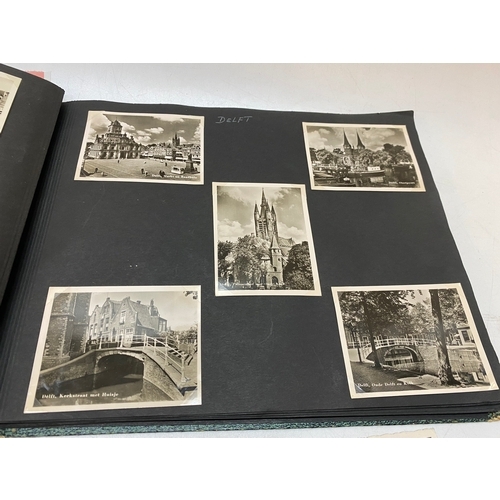 44 - A photograph album including photographs from Holland Canals 1947, Delft, Amsterdam, Aalsmeer plus p... 