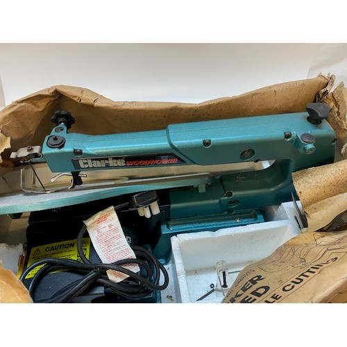 54 - A Clarkes Woodworker electric table saw, boxed