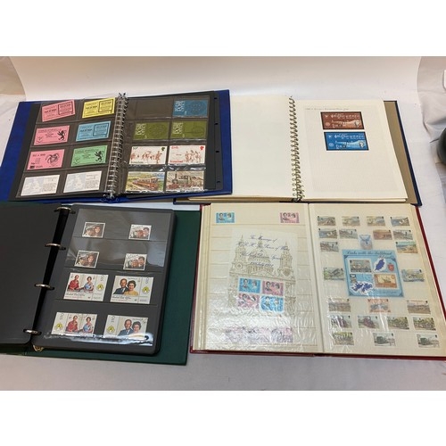 19 - Four albums of Isle of Man used and unmounted mint stamps, mini sheets, used, mint booklets (face va... 