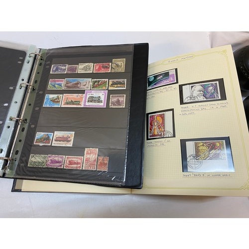 23 - A stockbook containing stamps from various countries and an album of stamps mainly Russia and United... 