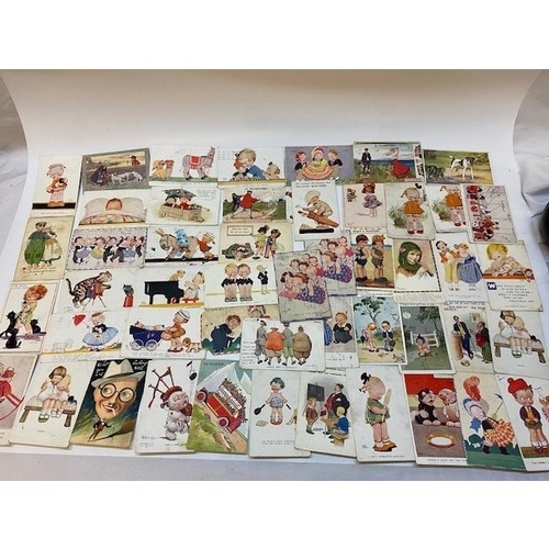 55 - A large quantity of postcards including Mabel Lucie Attwell, Margaret Tarrant, Donald McGill, Dreams... 