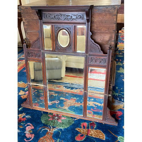 124 - A pair of Edwardian mahogany and ebony inlaid drawers from a dressing table - 10in. wide, an Edwardi... 