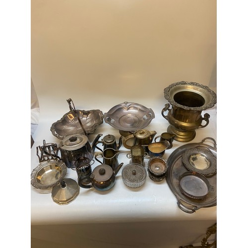 182 - Plate comprising:- oval tray with engraved decoration, plain ditto, two bottle coasters, campagna sh... 