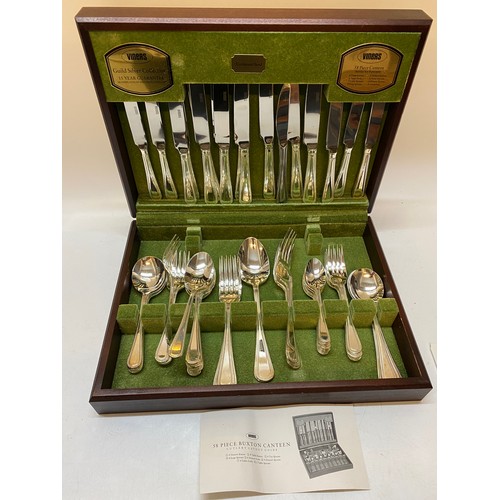 192 - A Viners canteen of Buxton flatware comprising:- fifty eight pieces