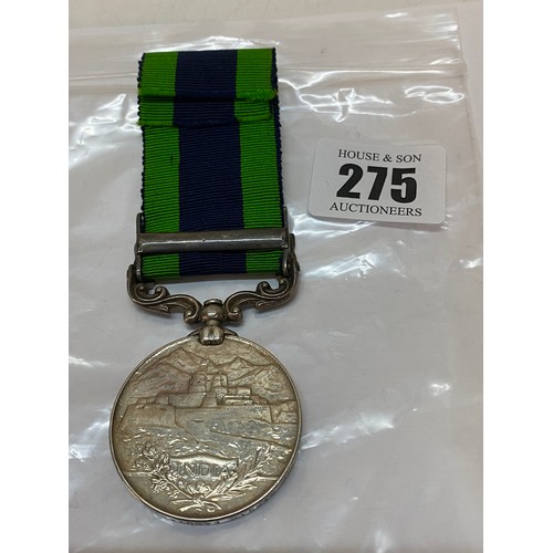 275 - An India General Service medal with Afghanistan N.W.F 1919 bar awarded to 922 Bargir Faquira.51 S.C.... 