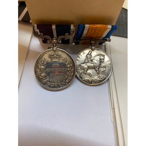 312 - A pair of medals awarded to 12392 1st A.M H.J Gibson R.A.F comprising:- British War medal and RAF Me... 