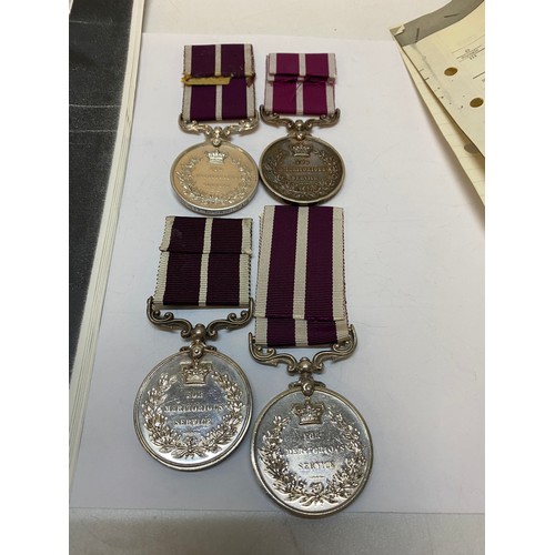 317 - Four Meritorious Service medals awarded to 36729 Pte J Sidebottom R.A.M.C, 10176 Pte F Brannan 104/C... 