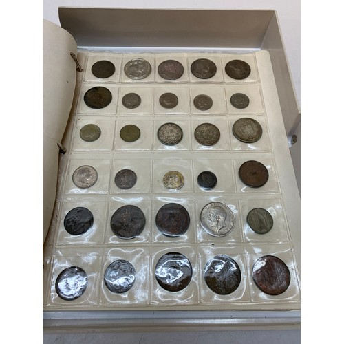 326 - A quantity of pre 47 and other coins, many in an album, commemorative crowns, medallions, half crown... 