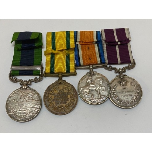 255 - A group of four medals awarded to 860394 Dvr A Sjt H.G Dimmick R.F.A comprising:- British War medal,... 