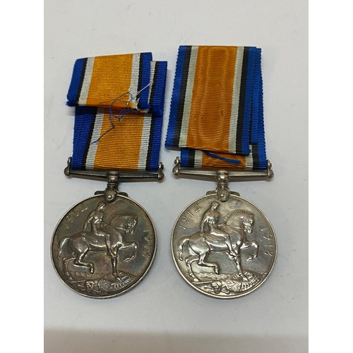 295 - Two British First World War medals awarded to 140 Pte. A.H.G Prentice Uganda V.R and F.11452 J.D Lan... 