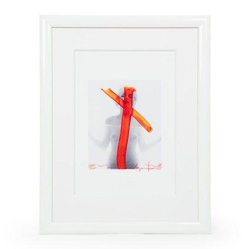 85 - Bert Stern - A digital print - Marilyn Crucifix, framed and glazed - 17in x 12in.