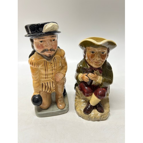 119 - A Royal Doulton character jug - Sir Francis Drake and a Toby Wood Toby jug