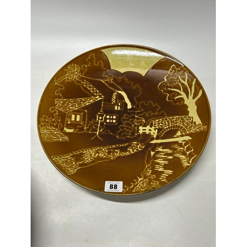 88 - A Poole Pottery charger - Aegean - 13 1/2in. dia.