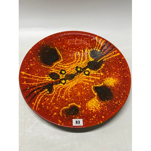 83 - A Poole Pottery limited edition charger - Venus - 16in. dia.