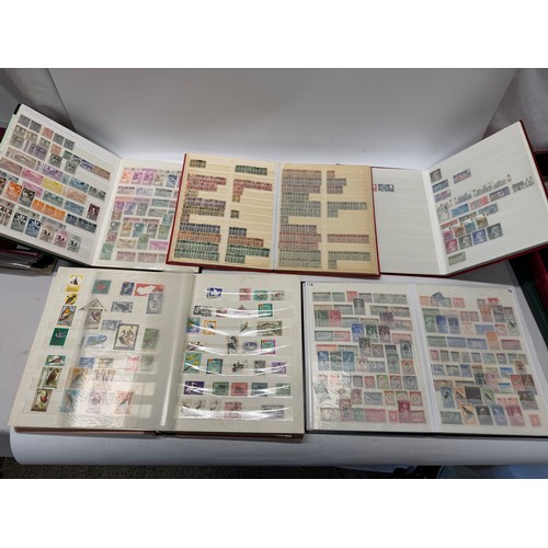 13 - Five albums of stamps from around the world