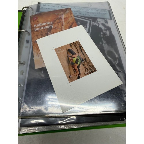 19 - A folder of coloured and black and white photographs bearing signatures comprising:- Ines Papert, Ka... 