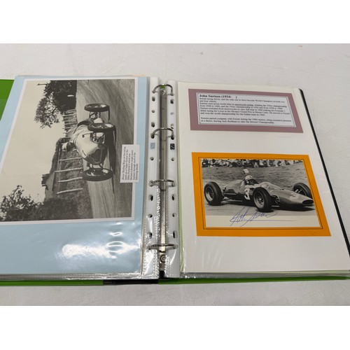 19 - A folder of coloured and black and white photographs bearing signatures comprising:- Ines Papert, Ka... 