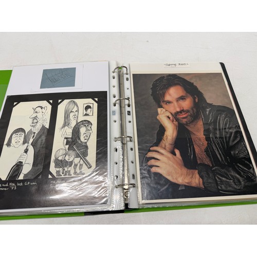 19 - A folder of coloured and black and white photographs bearing signatures comprising:- Ines Papert, Ka... 