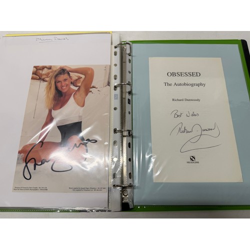 19 - A folder of coloured and black and white photographs bearing signatures comprising:- Ines Papert, Ka... 