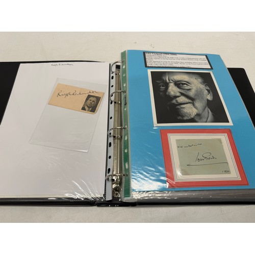 23 - A folder of coloured and black and white photographs bearing signatures comprising:- Aiden Turner, J... 