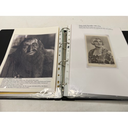 23 - A folder of coloured and black and white photographs bearing signatures comprising:- Aiden Turner, J... 