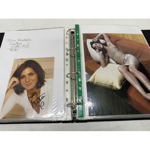 23 - A folder of coloured and black and white photographs bearing signatures comprising:- Aiden Turner, J... 