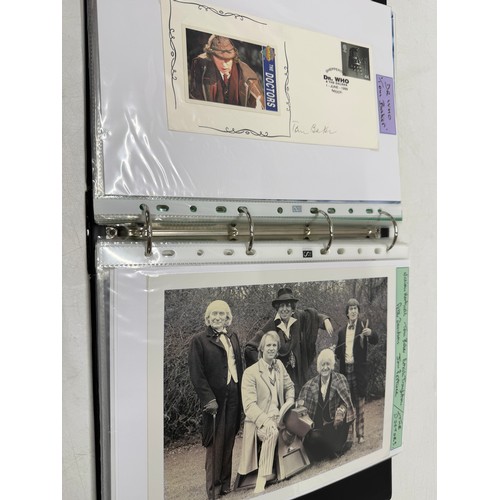 23 - A folder of coloured and black and white photographs bearing signatures comprising:- Aiden Turner, J... 