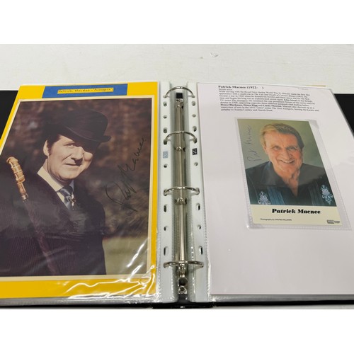 23 - A folder of coloured and black and white photographs bearing signatures comprising:- Aiden Turner, J... 