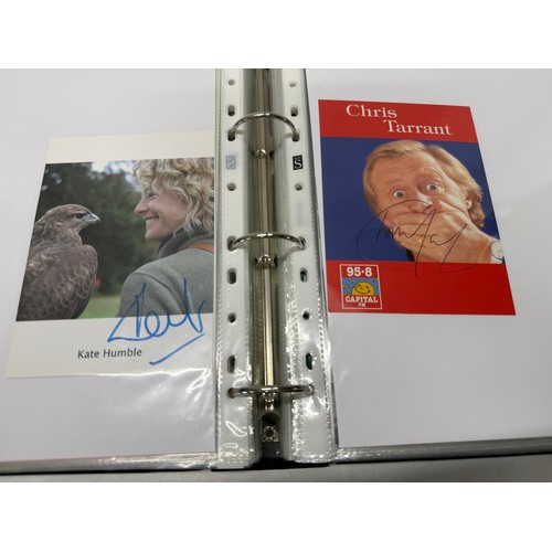 23 - A folder of coloured and black and white photographs bearing signatures comprising:- Aiden Turner, J... 
