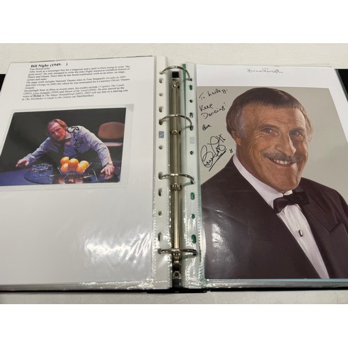 23 - A folder of coloured and black and white photographs bearing signatures comprising:- Aiden Turner, J... 