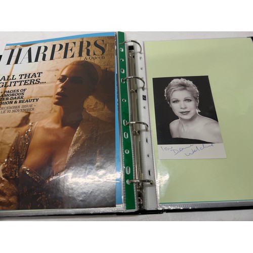 23 - A folder of coloured and black and white photographs bearing signatures comprising:- Aiden Turner, J... 