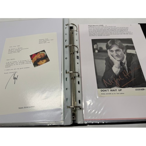 23 - A folder of coloured and black and white photographs bearing signatures comprising:- Aiden Turner, J... 