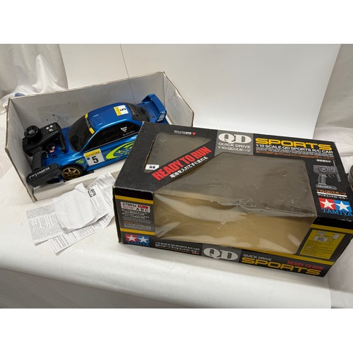 68 - A Subaru Impreza WRC99 remote control 1/10th QD Sports car in box