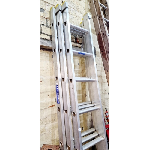 352 - Lansford three sectional aluminium extending ladder