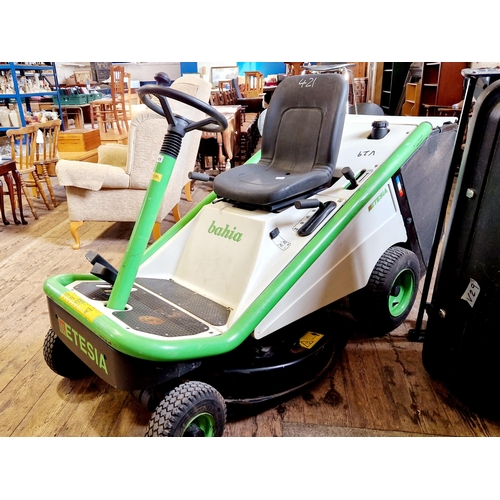 421 - Etesia bahia ride on hydrostatic lawn mower, non runner